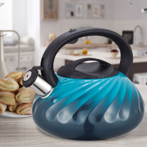 Чайник 3л металевий блакитний MR-1321-Blue Maestro - изображение 3