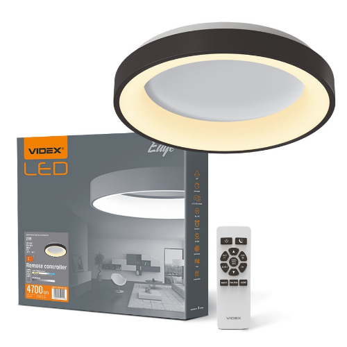 LED Світильник настінно-стельовий 72W 2700-6000К 220V кільцевий VLE-ERC-72B Videx - Фото 1 LED Світильник настінно-стельовий 72W 2700-6000К 220V кільцевий VLE-ERC-72B Videx - изображение 1