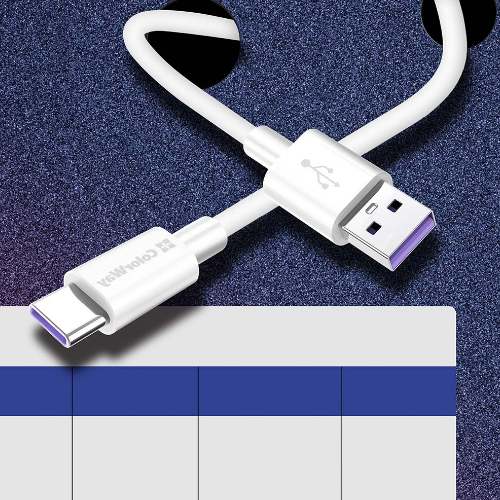 Кабель USB Type-C ColorWay CW-CBUC019-WH 5,0А 1м білий - изображение 7