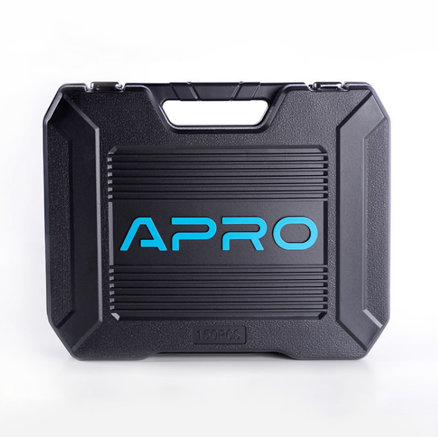 Набір насадок 90T 1/4"; 1/2" CrV 110 шт. APRO - изображение 3