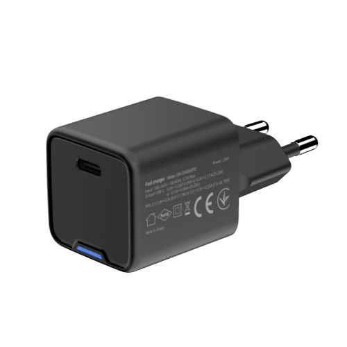 Зарядний пристрій мережевий Type-C PD 25W чорний GaN Mini ColorWay - Фото 5 Зарядний пристрій мережевий Type-C PD 25W чорний GaN Mini ColorWay - изображение 5