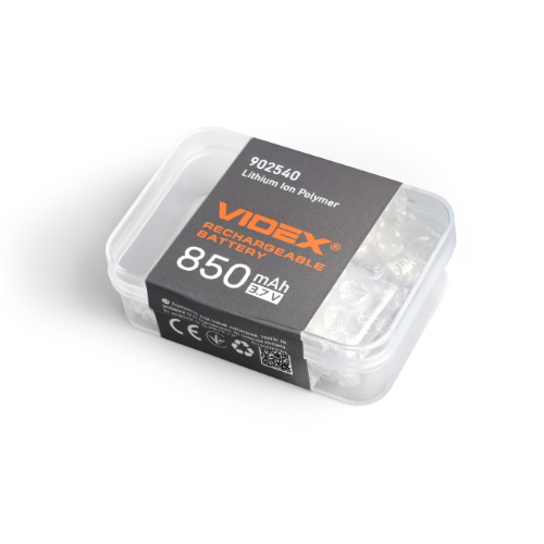 Акумулятор B902540 Li-pol 850mAh Videx - Фото 6 Акумулятор B902540 Li-pol 850mAh Videx - изображение 6