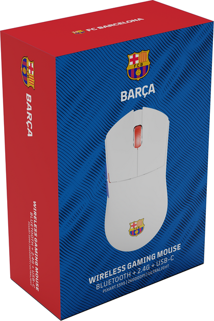 Mysz OCPC FC Barcelona MR59 Wireless White (OCFCBMR59WH) - obraz 7