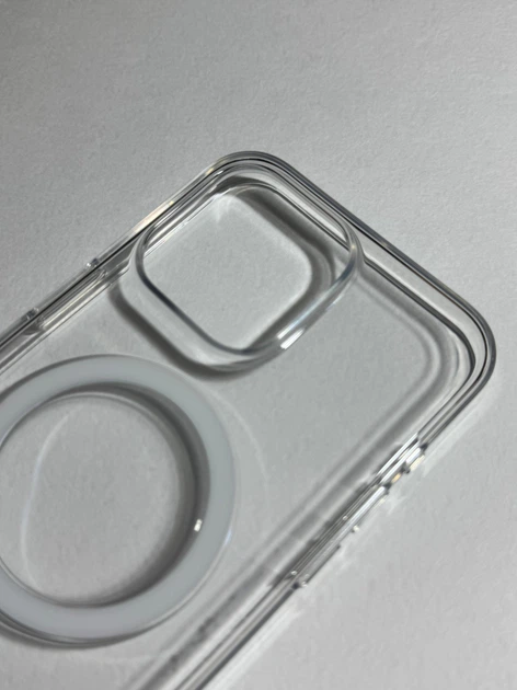 Чехол прозрачный противоударный Clear Case with MagSafe для Apple Iphone 15 Pro Max (6.7") Clear - изображение 3