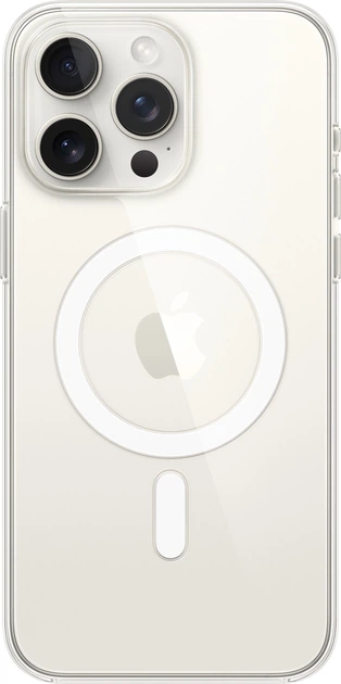 Чехол прозрачный противоударный Clear Case with MagSafe для Apple Iphone 15 Pro Max (6.7") Clear - изображение 6