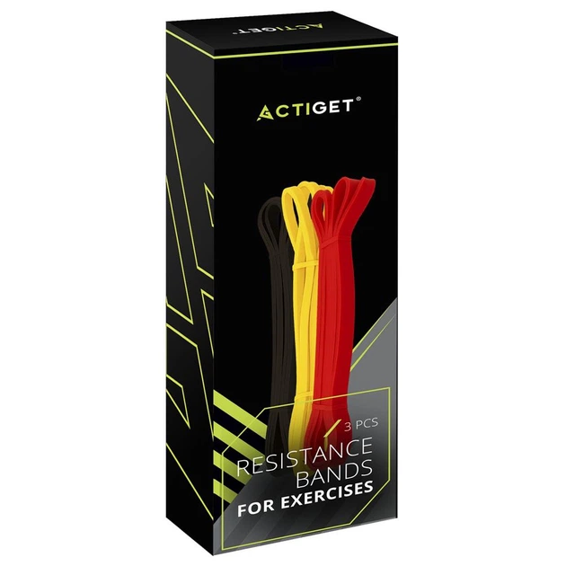 Набір стрічок Actiget для силових вправ 3 шт ACT0047 (5908455308687) - зображення 9