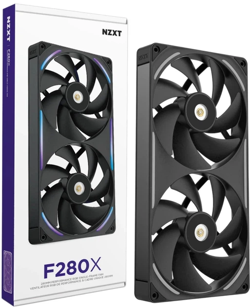 Вентилятор NZXT F280X Performance Fan 280 мм Black (5056547206653) - зображення 2