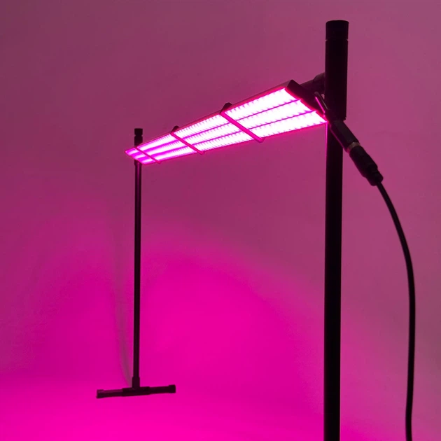 Потужний 38 Вт LED Фіто-Світильник біколор спектру ML38 Violet для вирощування рослин, розсади, квітів на регульованій стійці - изображение 9