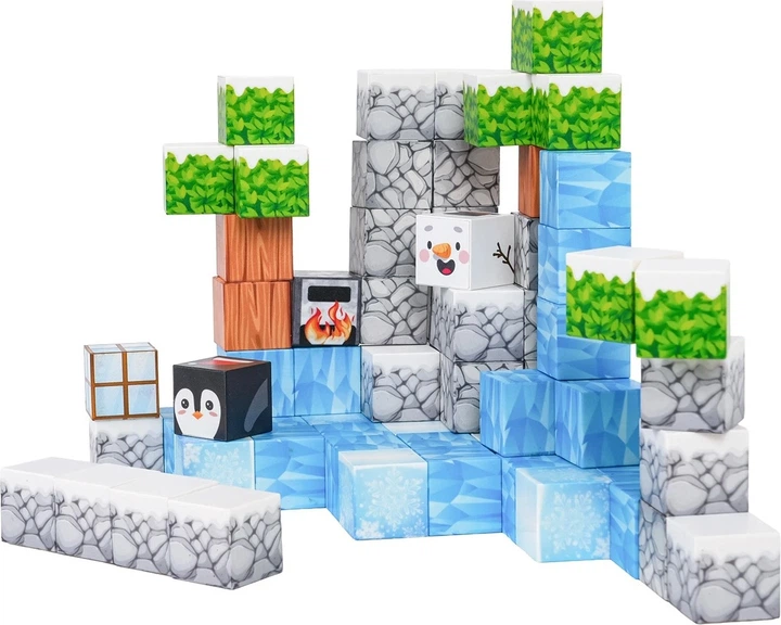 Zestaw klocków magnetycznych 3D 66 elementów ZKL.CH1310 (5903864974003) - obraz 2