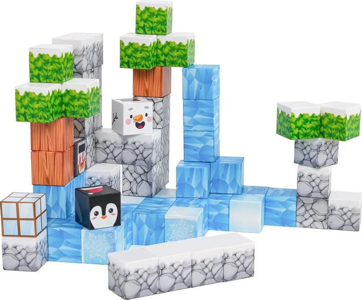 Zestaw klocków magnetycznych 3D 66 elementów ZKL.CH1310 (5903864974003) - obraz 4