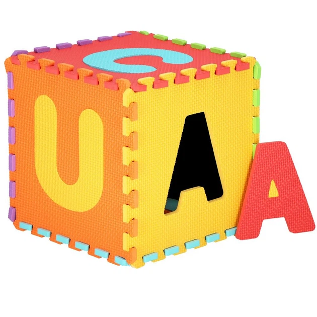 Килимок пінний Пазл Springos Алфавіт цифри 172x172 см (5907719428000) - зображення 3
