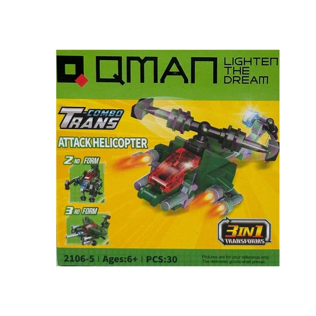 Конструктор Qman 2106 Trans-collector 30-36 деталей мікс - Фото 4 Конструктор Qman 2106 Trans-collector 30-36 деталей мікс - изображение 4