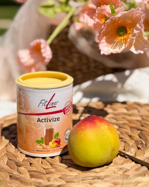 Комплекс вітамінів групи В, концентрація та увага FitLine Activize Peach Ice-Tea Активайз персик 175гр - изображение 3