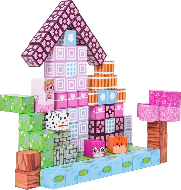 Zestaw klocków magnetycznych 3D 110 elementów ZKL.CH1331 (5903864973969) - obraz 4