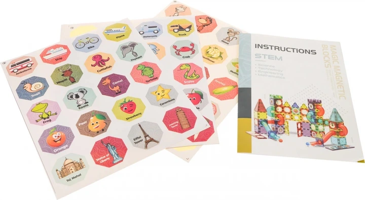 Zestaw klocków magnetycznych Marble Run 292 elementy ZKL.2309 (5903864952674) - obraz 6