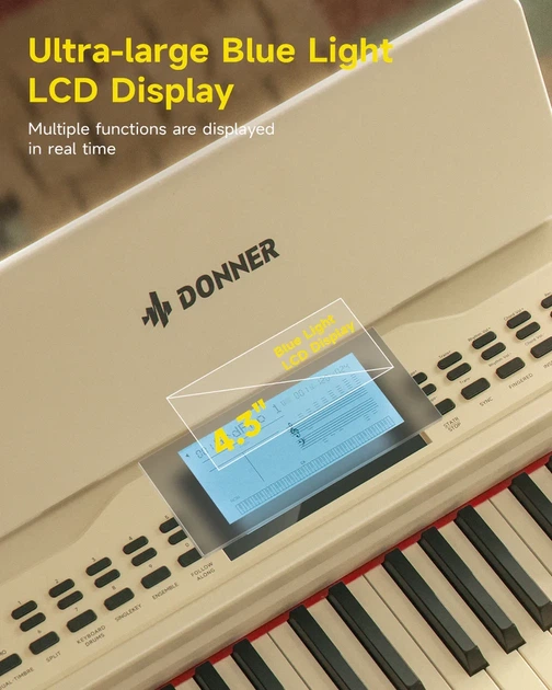 Цифровое пианино Donner DDP-95 WH (стойка, 3 педали, пюпитр, блок питания) - изображение 4