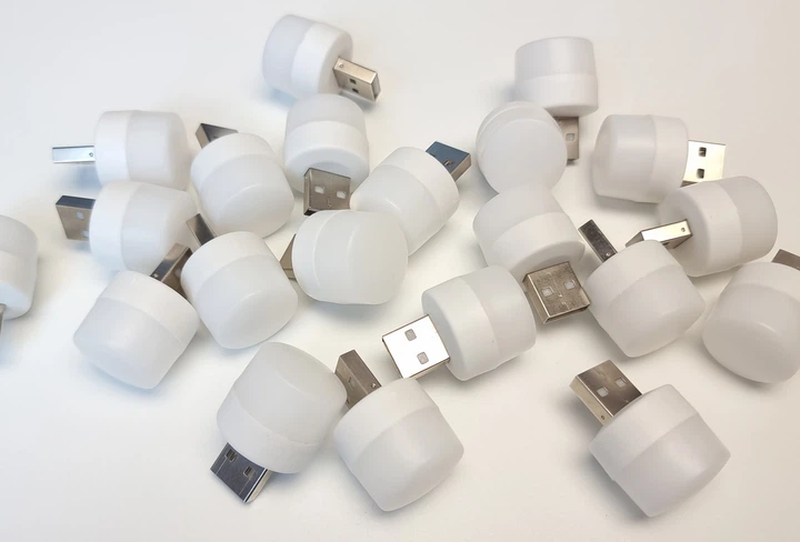 Мини лампа LED USB для повербанка или ноутбука. USB-лампочка холодный свет. - изображение 4