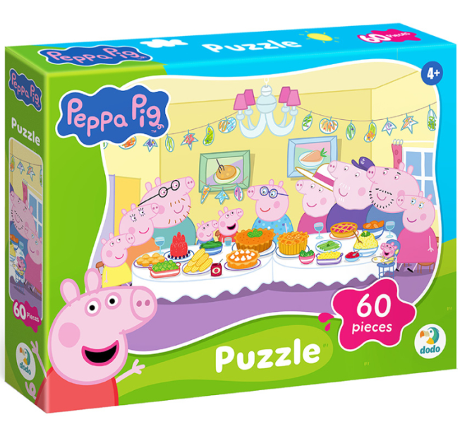 Пазл Dodo Peppa Pig Свинка Пеппа Родина разом (200681) 60 деталей розвиваюча гра для дітей від 4 років - Фото 1 Пазл Dodo Peppa Pig Свинка Пеппа Родина разом (200681) 60 деталей розвиваюча гра для дітей від 4 років - зображення 1