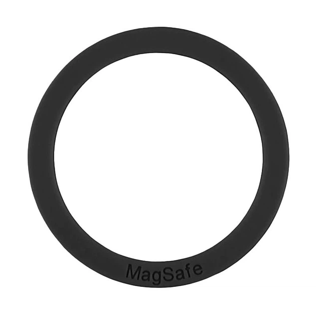 Металеве кільце Silicone MagSafe Black - Фото 1 Металеве кільце Silicone MagSafe Black - зображення 1