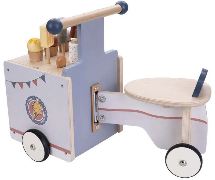 Біговел Quint Wooden Balance Bike Ice Cream Cart Jack & Jacky (640040) (8716096020199) - зображення 3