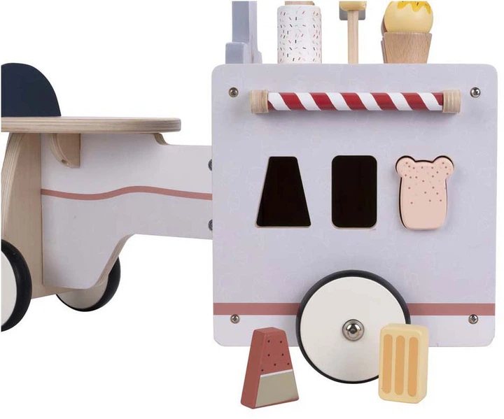 Біговел Quint Wooden Balance Bike Ice Cream Cart Jack & Jacky (640040) (8716096020199) - зображення 6