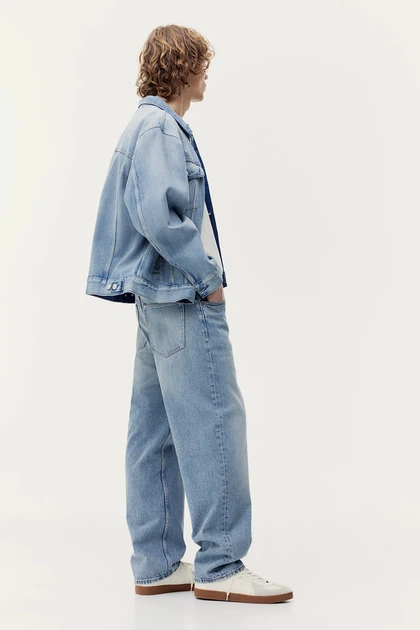 Джинси Loose fit H&M 979945001c55 W36L34 блакитні (100005379) - зображення 6