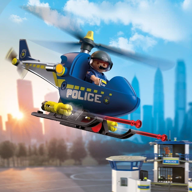 Helikopter Playmobil Police Policyjny z radarem 72080 (4008789720801) - obraz 3