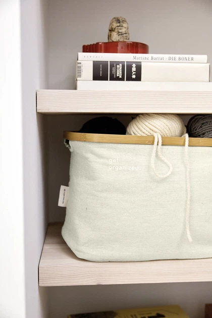 Кошики для зберігання Tom Tailor складні 2 шт Бежеві (4008838388853) - зображення 2