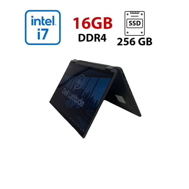 Ультрабук-трансформер Dell Latitude 7410 / 14" (1920x1080) IPS Touch / Intel Core i7-10610U (4 (8) ядра по 1.8 - 4.9 GHz) / 16 GB DDR4 / 256 GB SSD / Intel UHD Graphics / WebCam б/у - Фото 1 Ультрабук-трансформер Dell Latitude 7410 / 14" (1920x1080) IPS Touch / Intel Core i7-10610U (4 (8) ядра по 1.8 - 4.9 GHz) / 16 GB DDR4 / 256 GB SSD / Intel UHD Graphics / WebCam б/у - изображение 1
