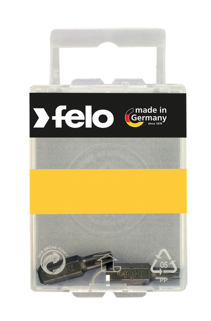 Бита FELO INDUSTRIAL TORX40х25 мм; шестигранный хвостовик 1/4"; форма С 6,3; блистер 2 шт (02640036) - Фото 1 Бита FELO INDUSTRIAL TORX40х25 мм; шестигранный хвостовик 1/4"; форма С 6,3; блистер 2 шт (02640036) - изображение 1