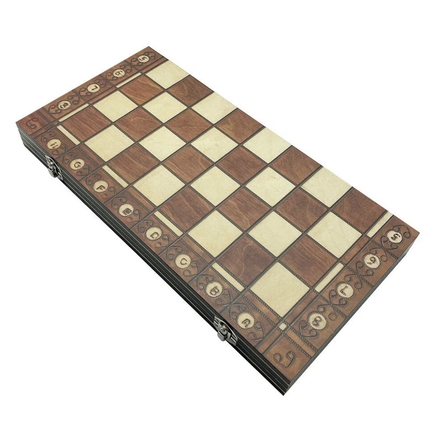 Набір настільних ігор "Шахи, нарди, шашки 3 в 1" Set1 Newt NE-LG-11 ігрове поле 40х40 см - изображение 8
