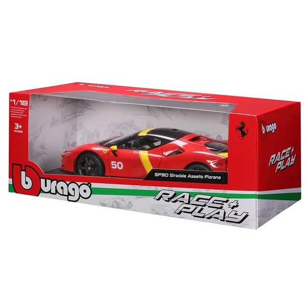 Автомодель Bburago Ferrari SF90 Stradale Assetto Fiorano 1:18 (18-16021) - Фото 6 Автомодель Bburago Ferrari SF90 Stradale Assetto Fiorano 1:18 (18-16021) - зображення 6