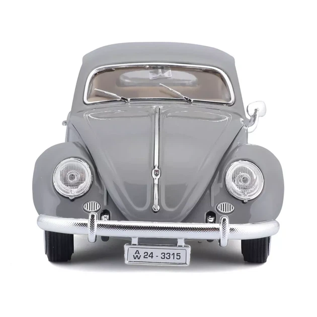 Автомодель Bburago Volkswagen Käfer Beetle 1955 1:18 сіра (18-12029 GY) - Фото 3 Автомодель Bburago Volkswagen Käfer Beetle 1955 1:18 сіра (18-12029 GY) - зображення 3