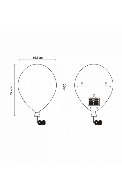 Настінний світильник Zumaline 84454-PK Balloon - зображення 2