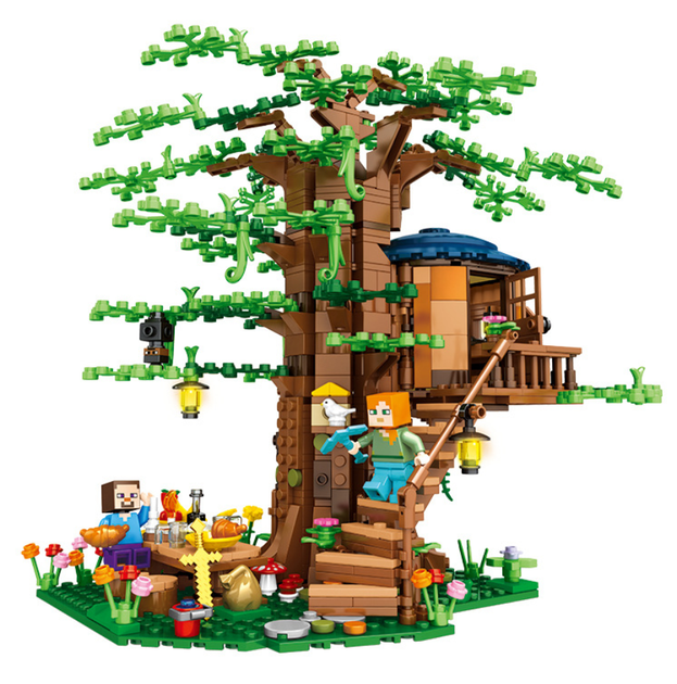 Конструктор Minecraft Домик на дереве 1106 деталей Майнкрафт My World MG286 - изображение 6