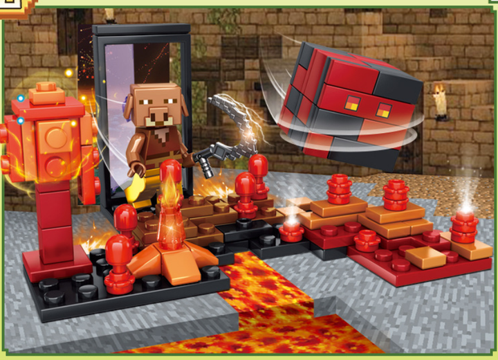 Конструктор Minecraft 4в1 Хэллоуин 508 деталей Майнкрафт My World MG825 - изображение 6