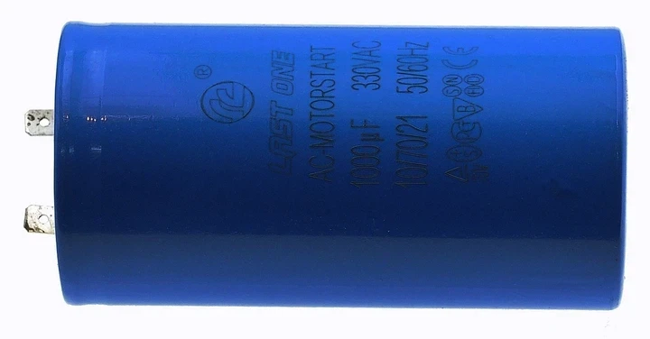 Конденсатор 1000 мкФ (60×118 мм, пусковой HY33 CD-60) (кон032)) - Фото 2 Конденсатор 1000 мкФ (60×118 мм, пусковой HY33 CD-60) (кон032)) - изображение 2