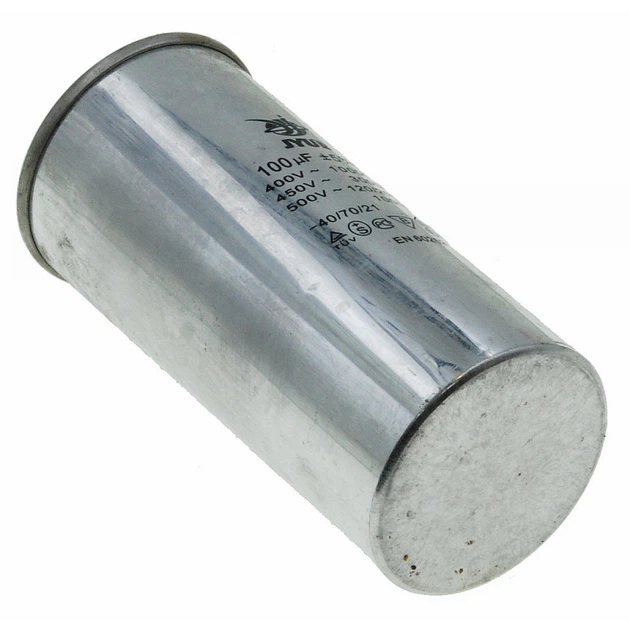 Конденсатор CBB-65 (100 мкФ, 450 VAC, алюминий, 60×131 мм) (кон268)) - изображение 3