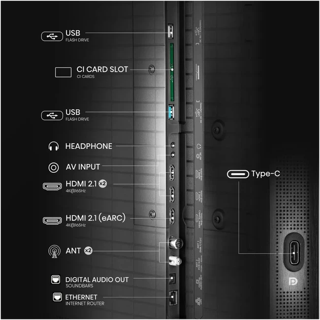 Телевізор Hisense 55U8Q - изображение 9