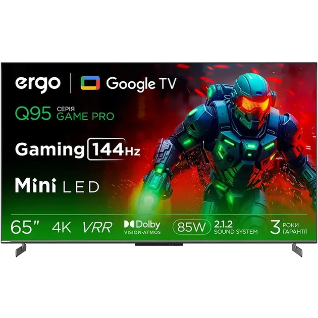 Телевізор Ergo 65MQ95 - Фото 1 Телевізор Ergo 65MQ95 - зображення 1
