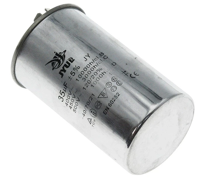 Конденсатор CBB-65 (35 мкФ, 450 VAC, алюминий, 50×86 мм) (кон342)) - изображение 2