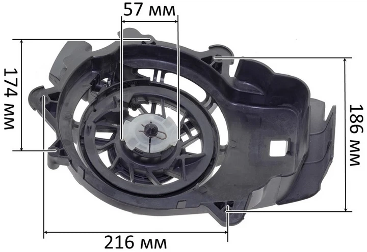 Стартер двигуна Briggs&Stratton серія 675EXI для газонокосарок ST RM545, 594062 (стар353) - Фото 3 Стартер двигуна Briggs&Stratton серія 675EXI для газонокосарок ST RM545, 594062 (стар353) - зображення 3