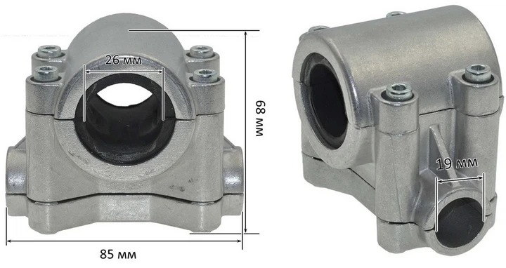 Кріплення ручок керма до штанги для мотокоси Oleo-Mac Sparta 25, D=26-28 мм (кос405) - зображення 5