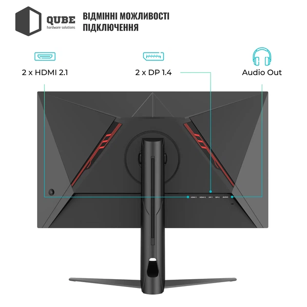 Монитор 27" Qube Overlord G27Q300H - изображение 11