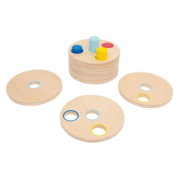 Wieża do układania Small Foot Drewniana układanka Logisteck Educational, 9 szt (3386)(4020972033864) - obraz 4