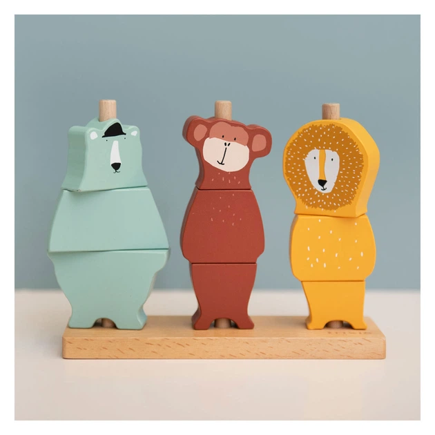 Wieża do układania Trixie Drewniane puzzle–układanki „Zwierzęta” (36-174)(5400858361745) - obraz 4