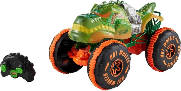 Автомобиль Хот Вилс Hot Wheels Monster Trucks Remote Control Toy Vehicle Rageasaur RC - изображение 2