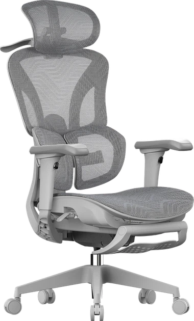 Крісло офісне OfficePro OC950G Grey - изображение 5