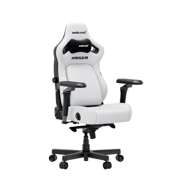 Крісло геймерське ігрове Anda Seat Kaiser 4 V2 Size XL White PVC - зображення 2