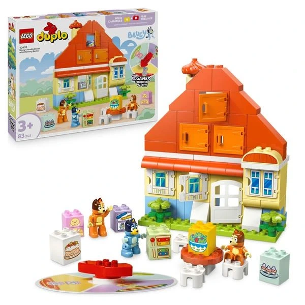Конструктор LEGO DUPLO Bluey Родинний дім Блуї із грою на запам'ятовування 83 деталі (10459) - изображение 8